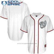 Maglia Baseball Uomo Washington Nationals Bianco Cool Base button Up